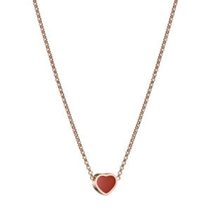 Schmuck: Chopard Happy Hearts Karneol Kette Roségold aus 750 Roségold von CHOPARD