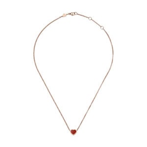 Schmuck: Chopard Happy Hearts Karneol Kette Roségold aus 750 Roségold von CHOPARD