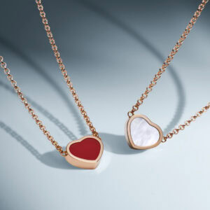 Schmuck: Chopard Happy Hearts Karneol Kette Roségold aus 750 Roségold von CHOPARD