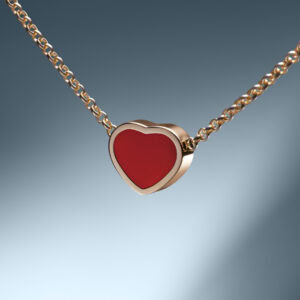 Schmuck: Chopard Happy Hearts Karneol Kette Roségold aus 750 Roségold von CHOPARD