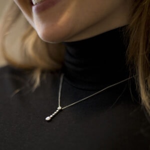 Schmuck: Halskette mit Diamanten Platin aus 950 Platin von Hans D. Krieger