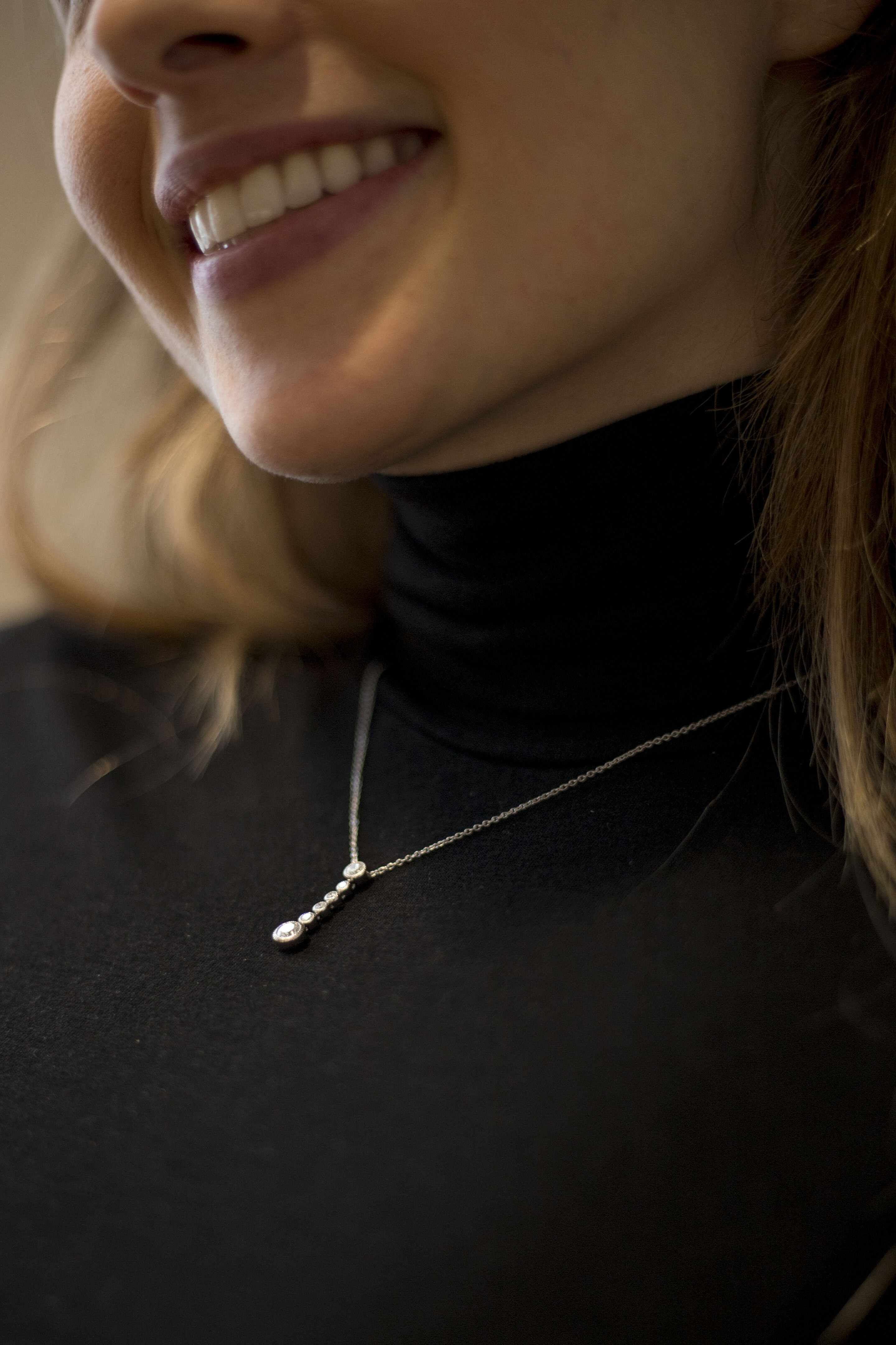 Schmuck: Halskette mit Diamanten Platin aus 950 Platin von Hans D. Krieger