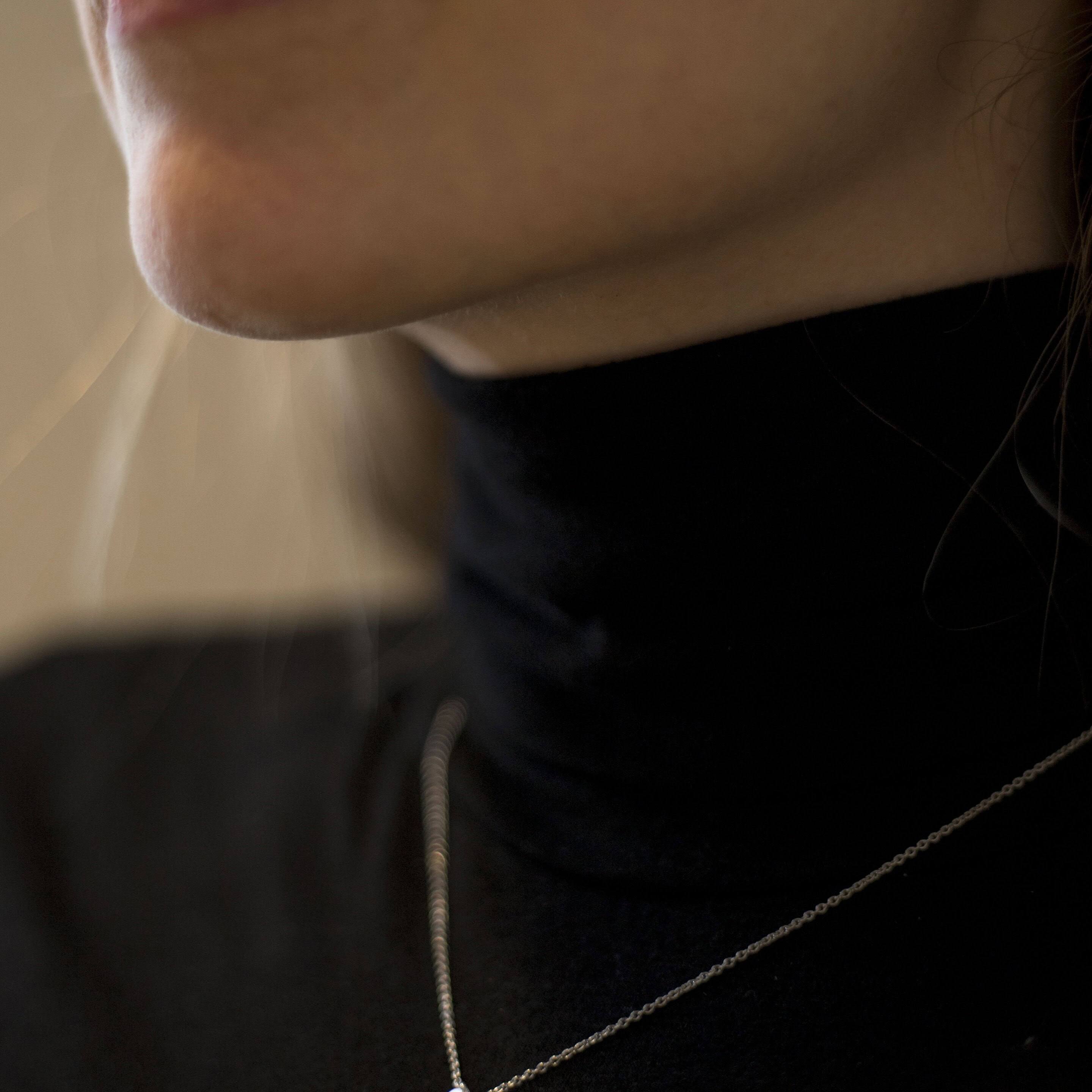 Schmuck: Hans D. Krieger Halskette aus 950 Platin mit 6 Brillanten im Stern-Design, 42,5 cm aus 950 Platin von Hans D. Krieger