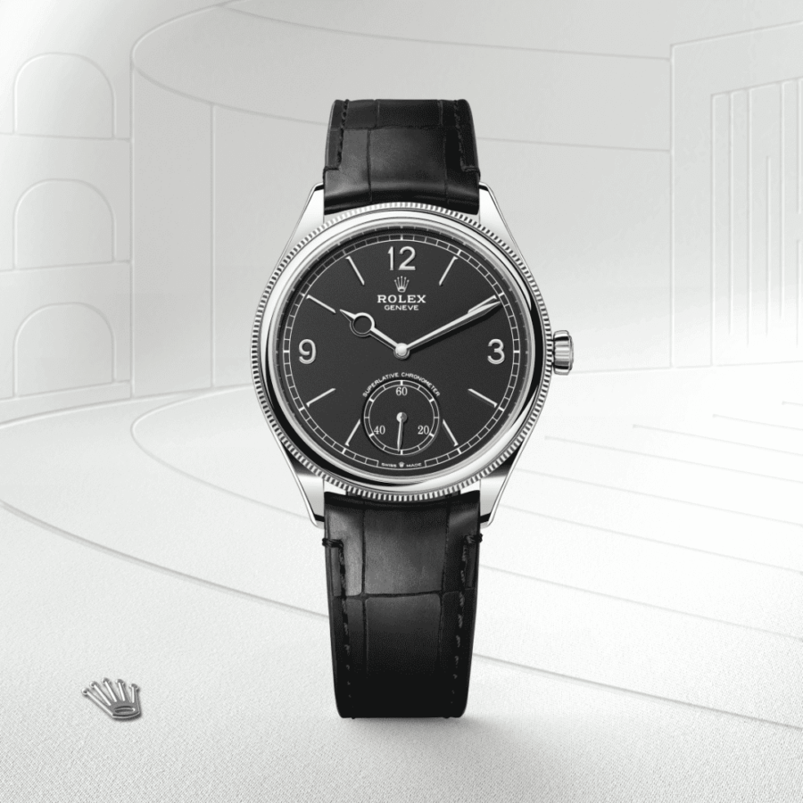 Rolex 1908 39 mm, 18 Karat Weißgold, poliert (M52509-0002) – Juwelier-Eckstein