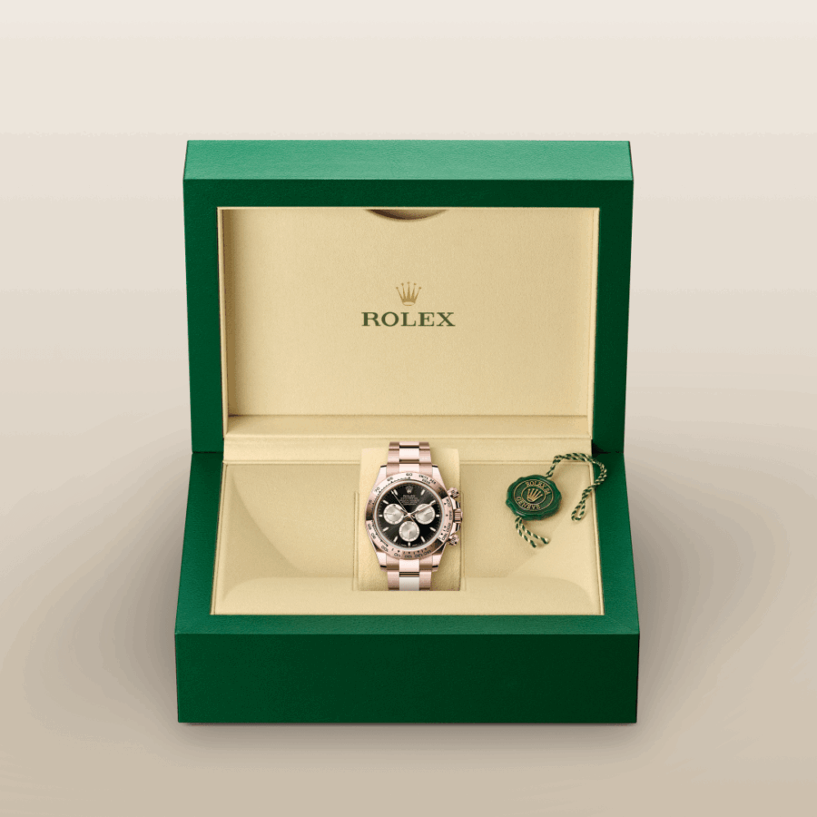 Rolex Cosmograph Daytona mit Oyster-Band (dreireihig), massive Elemente (M126505-0001) – Juwelier-Eckstein