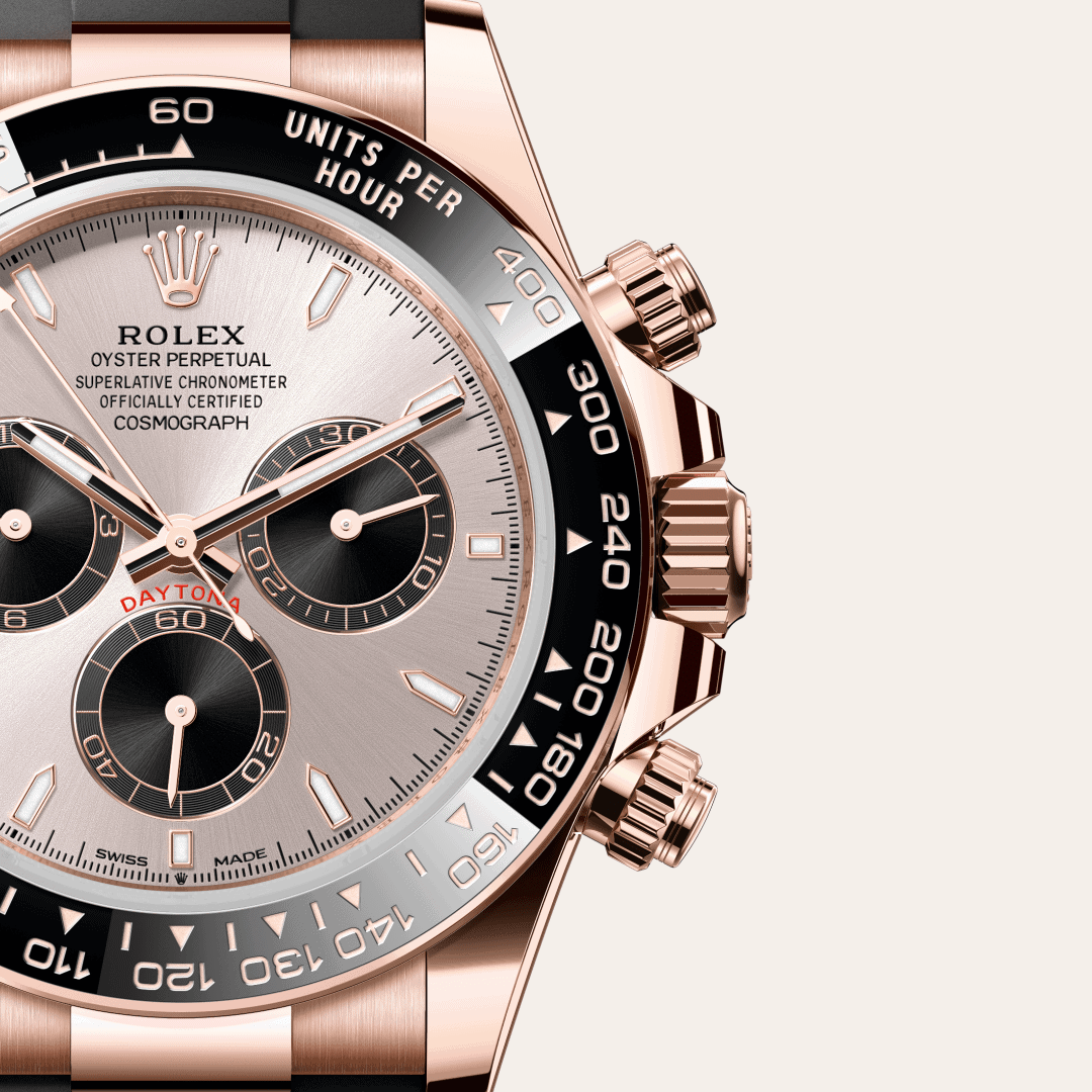 Rolex Cosmograph Daytona mit Zifferblatt Sundust und strahlend schwarz (M126515LN-0006) – Juwelier-Eckstein