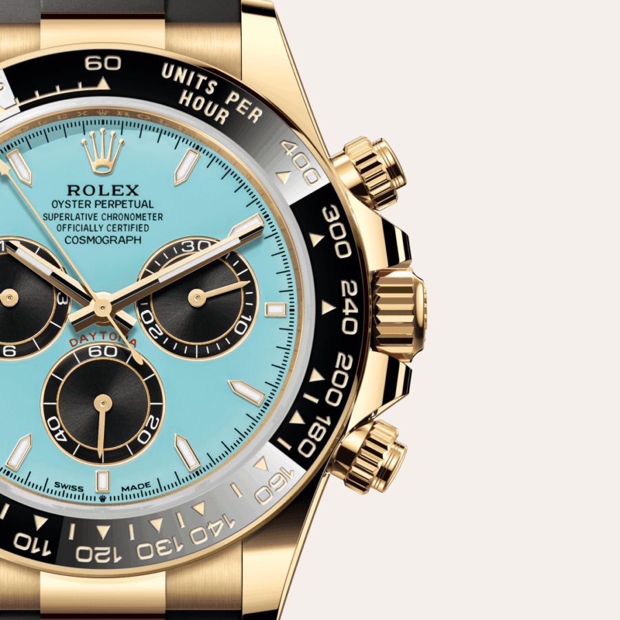 Rolex Cosmograph Daytona mit Zifferblatt Türkisblau und Schwarz (M126518LN-0014) – Juwelier-Eckstein