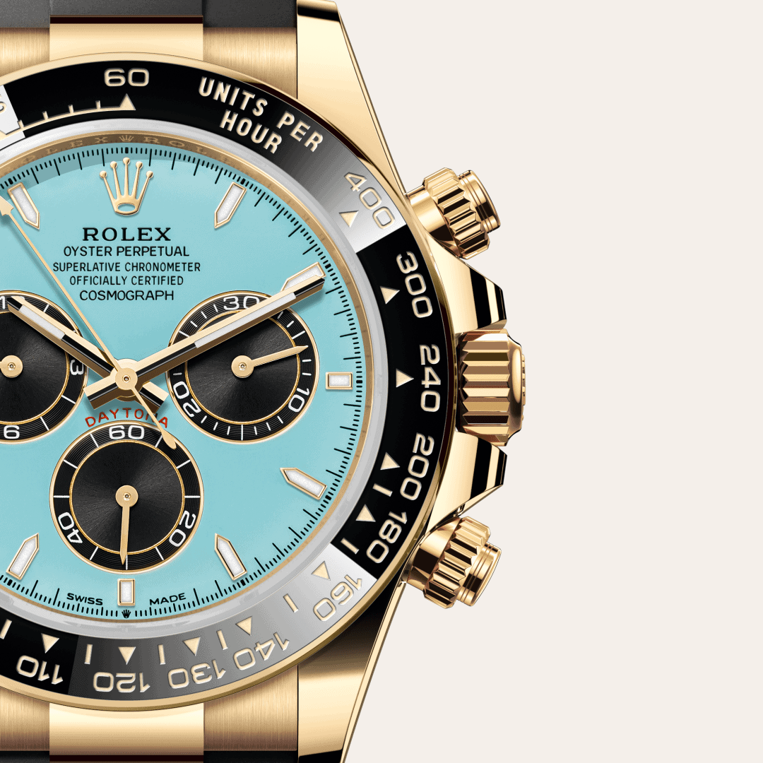 Rolex Cosmograph Daytona mit Zifferblatt Türkisblau und Schwarz (M126518LN-0014) – Juwelier-Eckstein