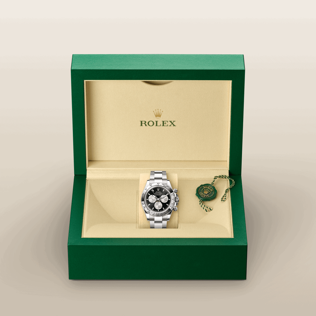 Rolex Cosmograph Daytona mit Oyster-Band (dreireihig), massive Elemente (M126509-0001) – Juwelier-Eckstein