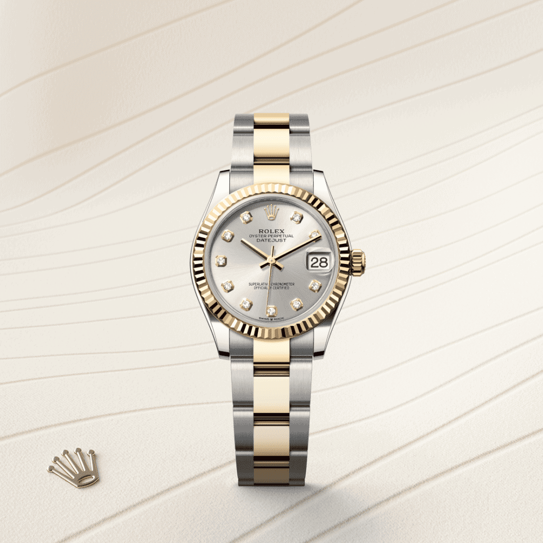 Rolex Datejust 31 Oyster, 31 mm, Edelstahl Oystersteel und Gelbgold (M278273-0019) – Juwelier-Eckstein