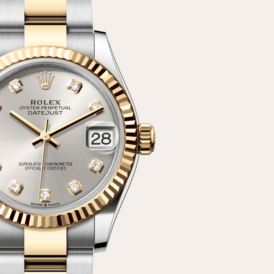 Rolex Datejust 31 mit Zifferblatt Silbern mit Diamanten (M278273-0019) – Juwelier-Eckstein