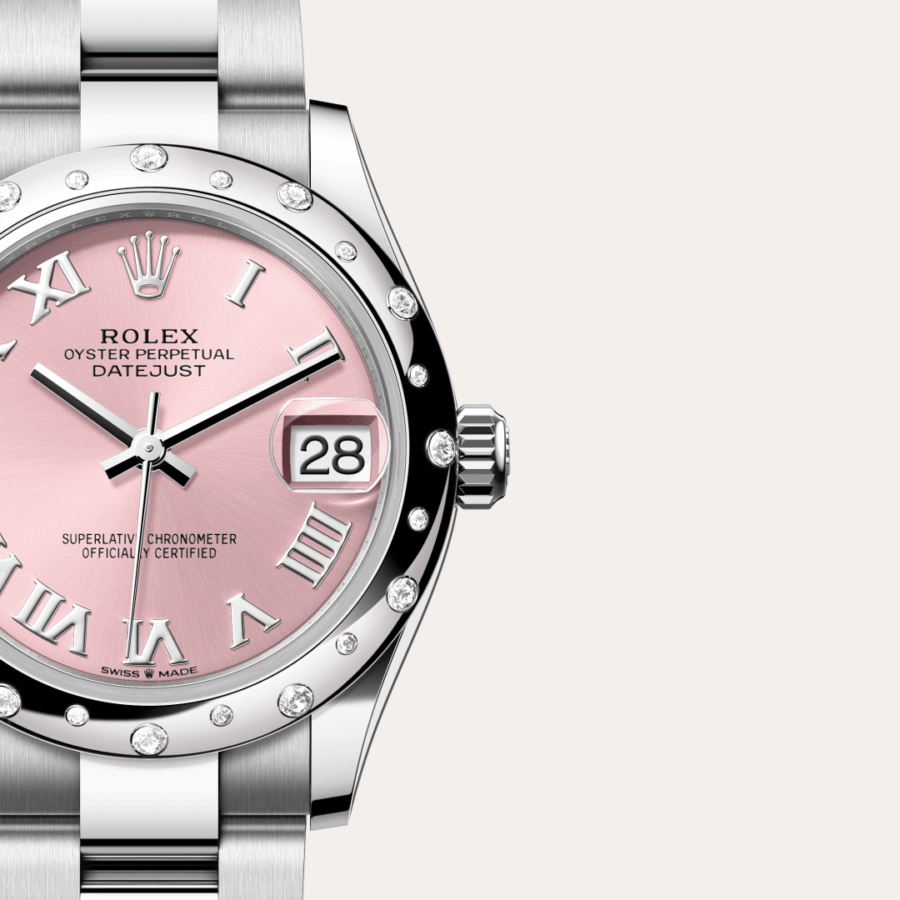 Rolex Datejust 31 mit Zifferblatt Roséfarben (M278344RBR-0021) – Juwelier-Eckstein