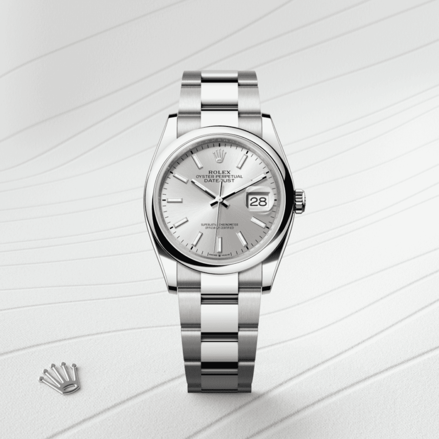Rolex Datejust 36 Oyster, 36 mm, Edelstahl Oystersteel (M126200-0002) – Juwelier-Eckstein