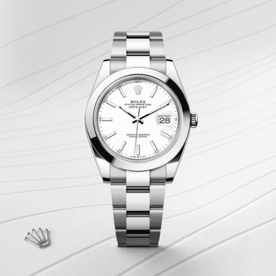 Rolex Datejust 41 Oyster, 41 mm, Edelstahl Oystersteel (M126300-0005) – Juwelier-Eckstein