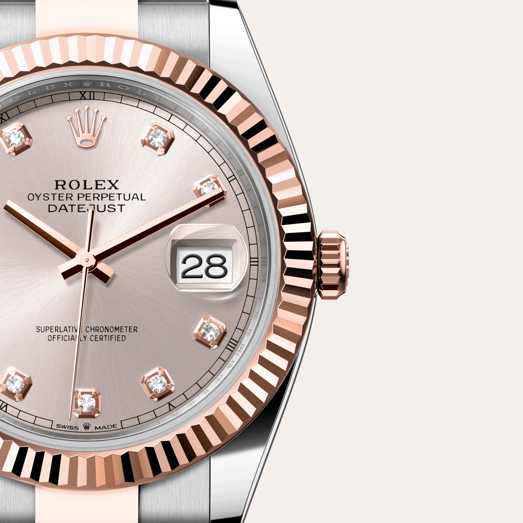 Rolex Datejust 41 mit Zifferblatt Sundust, mit Diamanten besetzt (M126331-0007) – Juwelier-Eckstein
