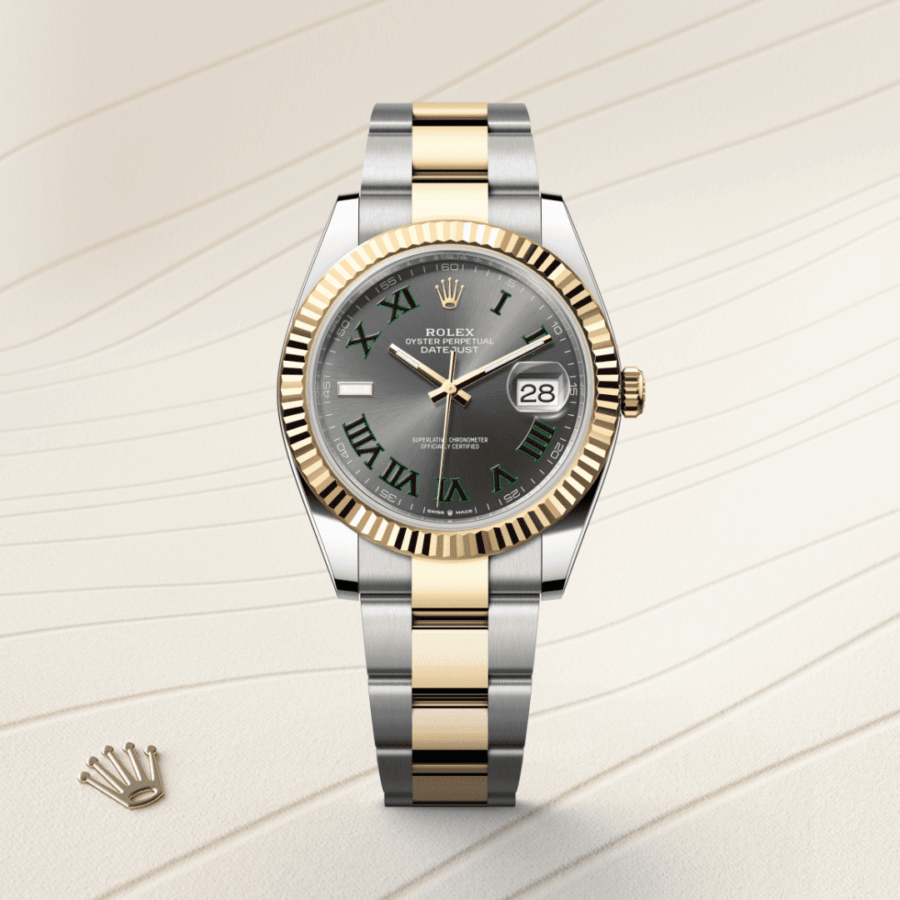 Rolex Datejust 41 Oyster, 41 mm, Edelstahl Oystersteel und Gelbgold (M126333-0019) – Juwelier-Eckstein