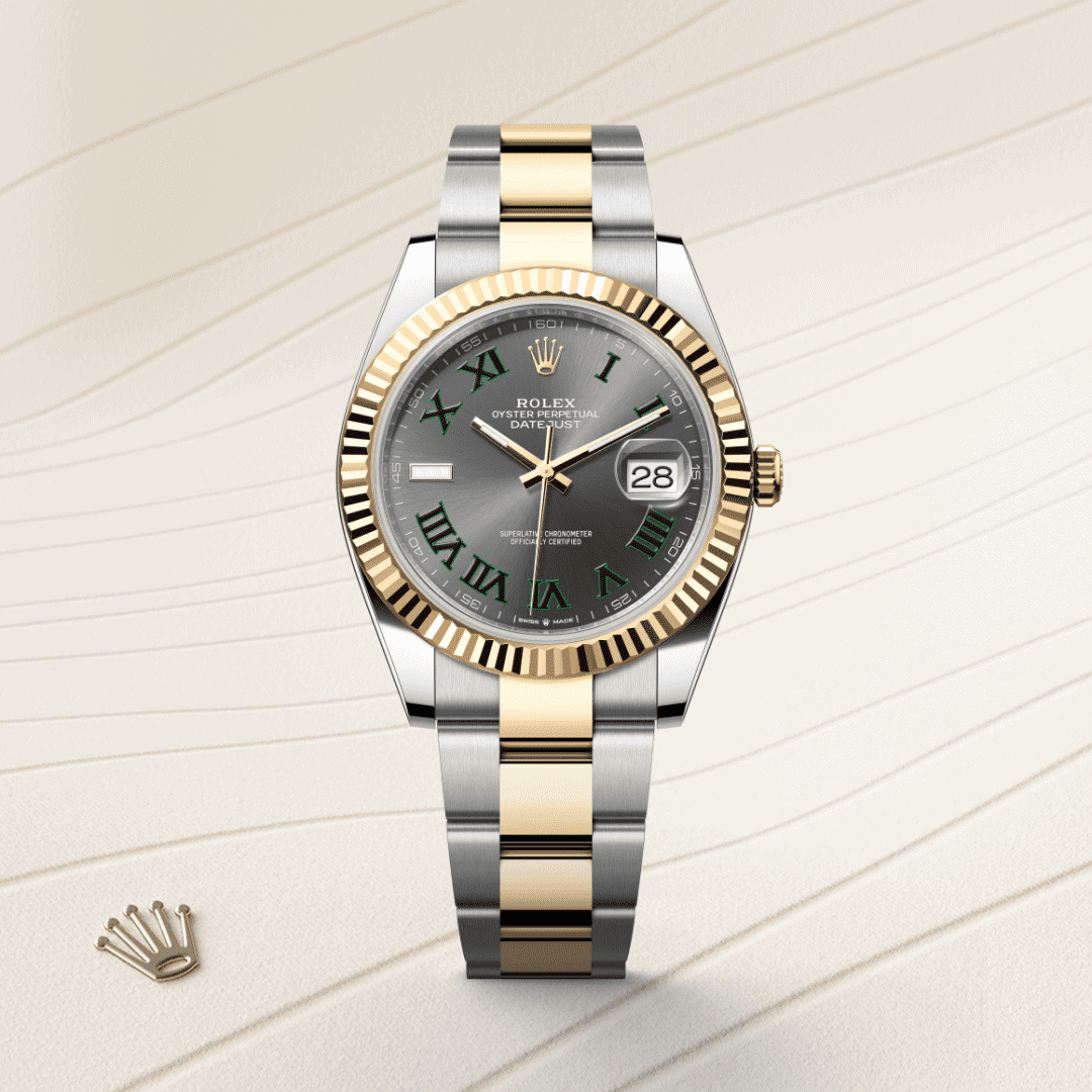Rolex Datejust 41 Oyster, 41 mm, Edelstahl Oystersteel und Gelbgold (M126333-0019) – Juwelier-Eckstein
