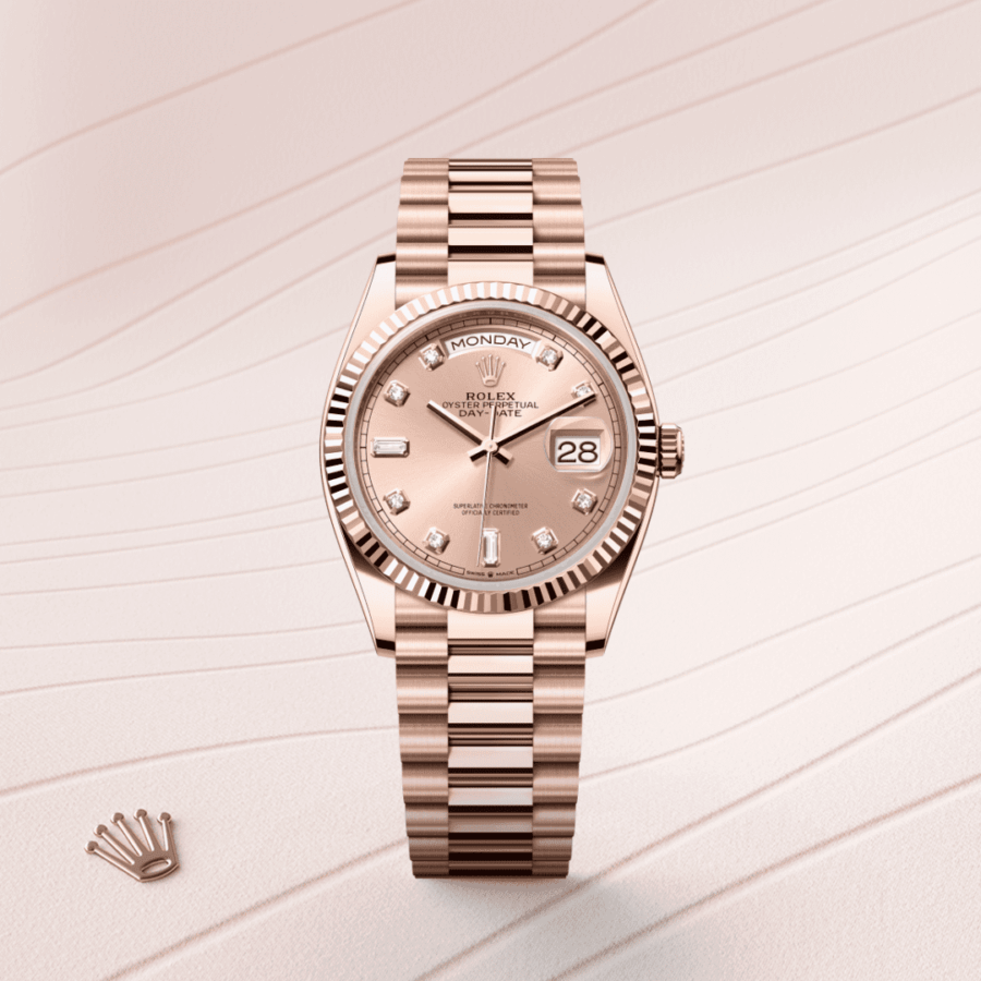 Rolex Day-Date 36 Oyster, 36 mm, Everose-Gold (M128235-0009) – Juwelier-Eckstein