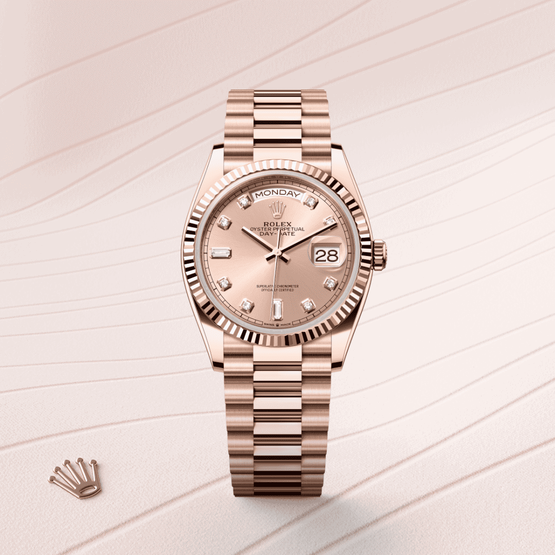 Rolex Day-Date 36 Oyster, 36 mm, Everose-Gold (M128235-0009) – Juwelier-Eckstein