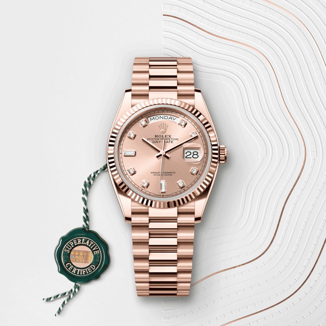 Rolex Day-Date 36 mit Kaliber 3255, Rolex Manufakturwerk (M128235-0009) – Juwelier-Eckstein