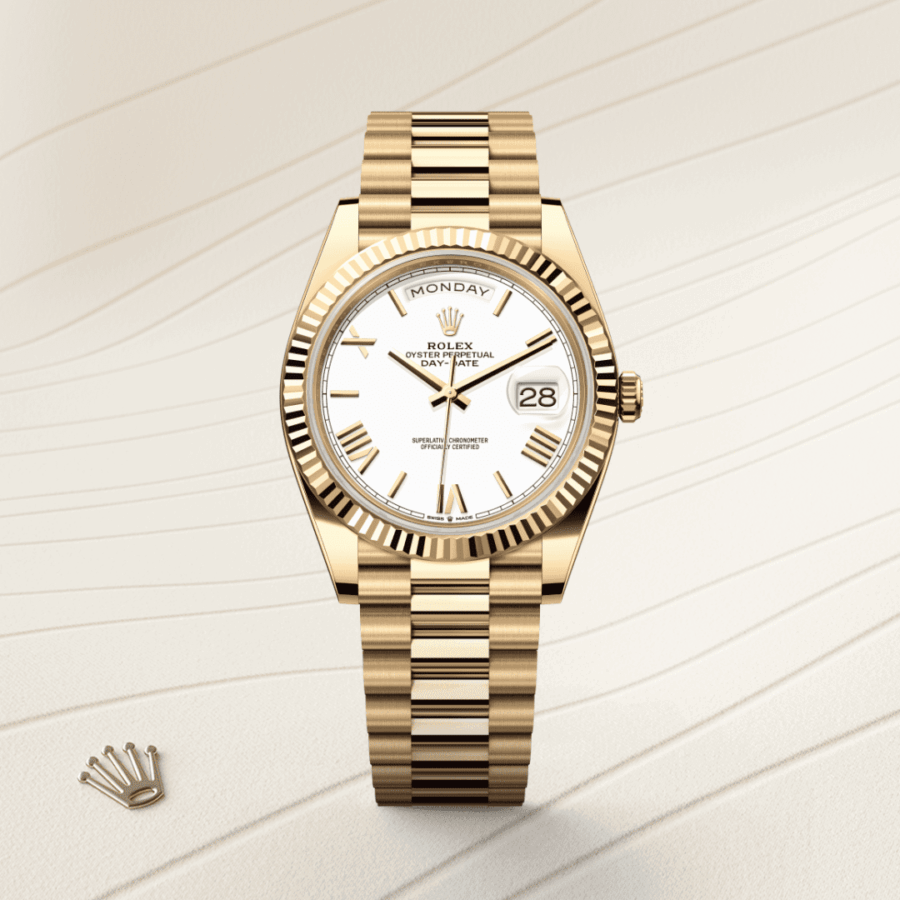 Rolex Day-Date 40 Oyster, 40 mm, Gelbgold (M228238-0042) – Juwelier-Eckstein