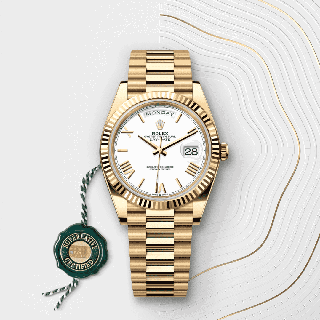 Rolex Day-Date 40 mit Kaliber 3255, Rolex Manufakturwerk (M228238-0042) – Juwelier-Eckstein