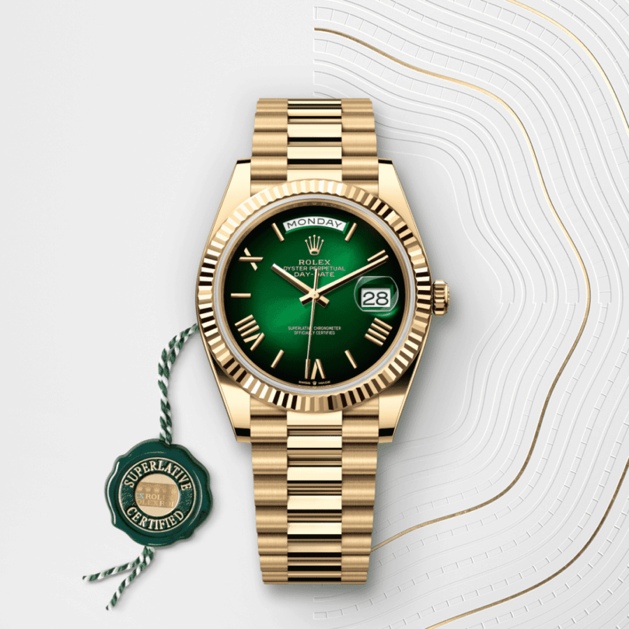 Rolex Day-Date 40 mit Kaliber 3255, Rolex Manufakturwerk (M228238-0069) – Juwelier-Eckstein