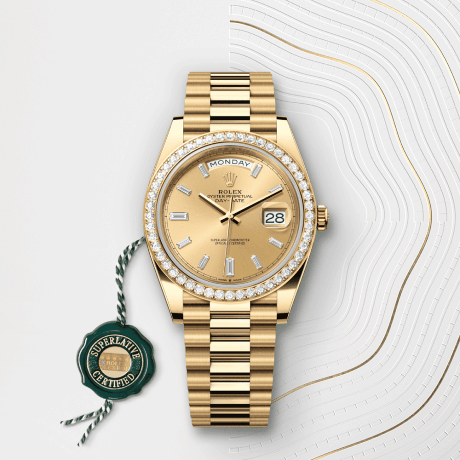 Rolex Day-Date 40 mit Kaliber 3255, Rolex Manufakturwerk (M228348RBR-0002) – Juwelier-Eckstein