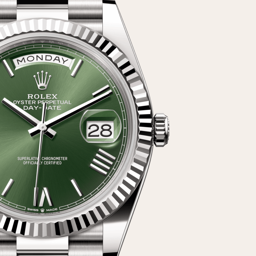 Rolex Day-Date 40 mit Zifferblatt Olivgrün (M228239-0033) – Juwelier-Eckstein