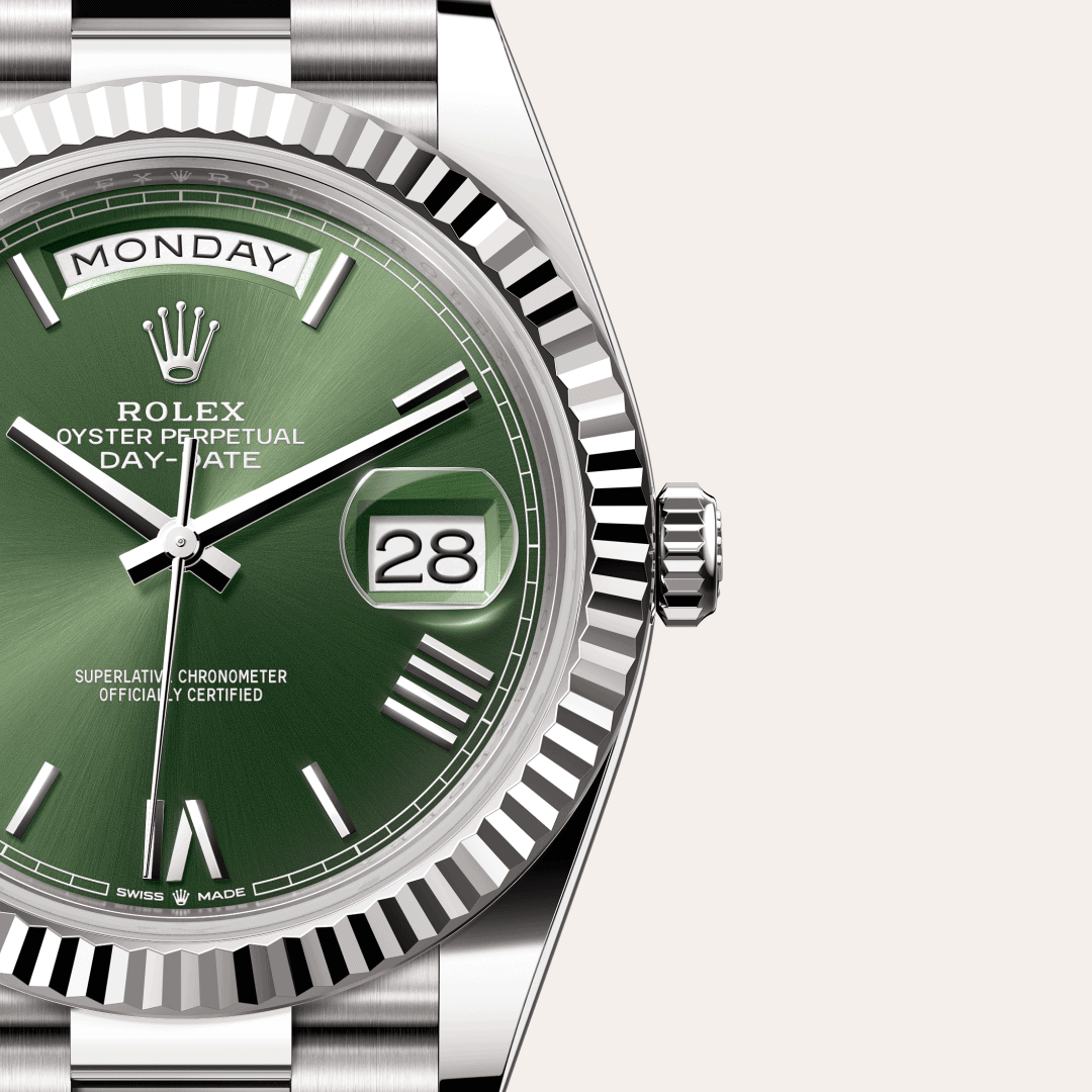 Rolex Day-Date 40 mit Zifferblatt Olivgrün (M228239-0033) – Juwelier-Eckstein