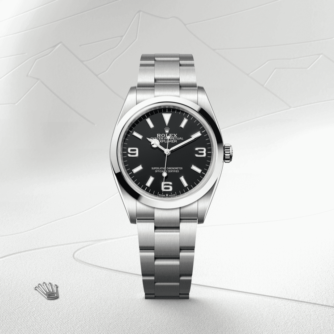 Rolex Explorer 36 Oyster, 36 mm, Edelstahl Oystersteel (M124270-0001) – Juwelier-Eckstein