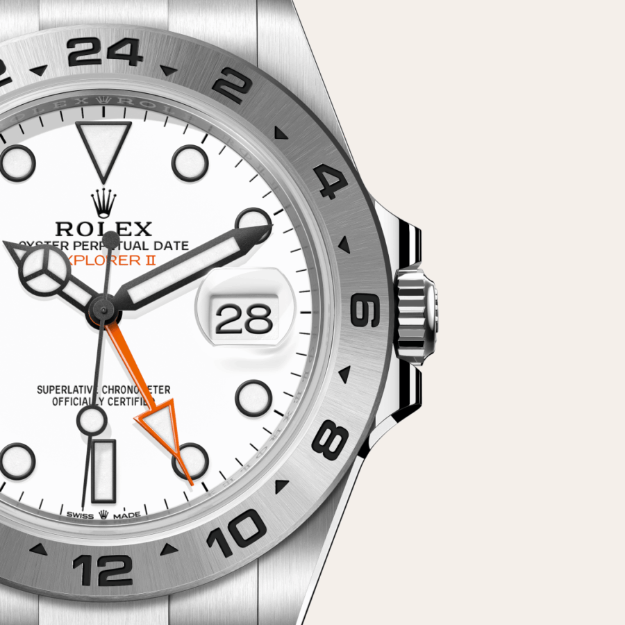 Rolex Explorer II mit Zifferblatt Weiß (M226570-0001) – Juwelier-Eckstein