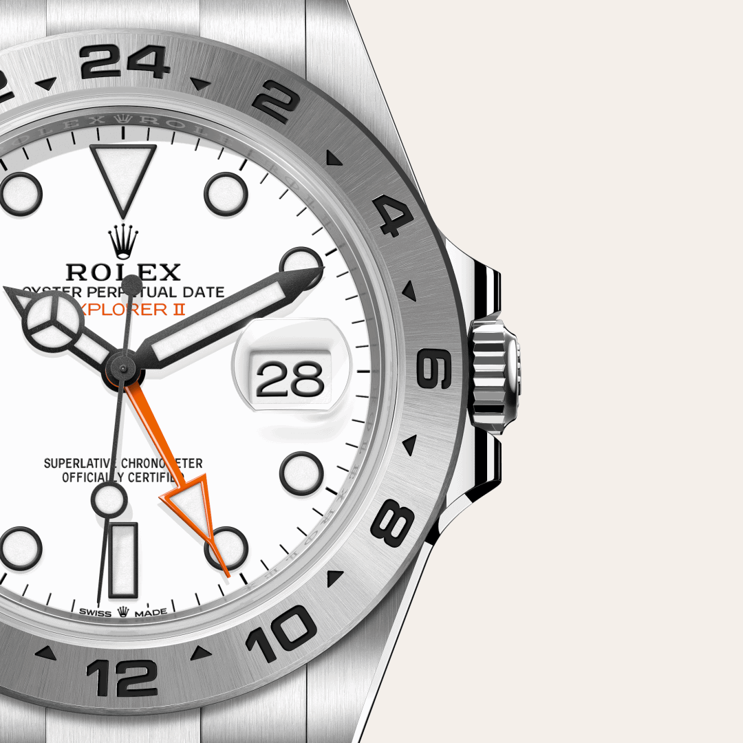 Rolex Explorer II mit Zifferblatt Weiß (M226570-0001) – Juwelier-Eckstein