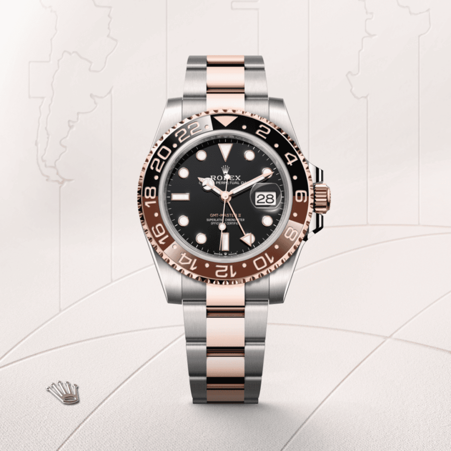 Rolex GMT-Master II Oyster, 40 mm, Edelstahl Oystersteel und Everose-Gold (M126711CHNR-0002) – Juwelier-Eckstein