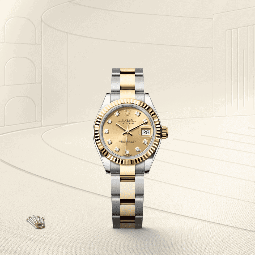 Rolex Lady-Datejust Oyster, 28 mm, Edelstahl Oystersteel und Gelbgold (M279173-0012) – Juwelier-Eckstein