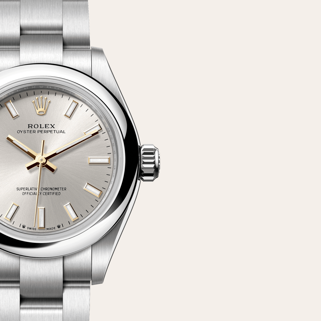 Rolex Oyster Perpetual 28 mit Zifferblatt Silbern (M276200-0001) – Juwelier-Eckstein