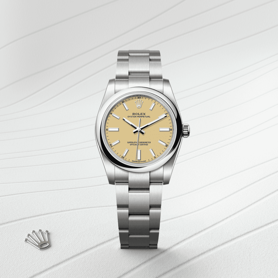 Rolex Oyster Perpetual 34 Oyster, 34 mm, Edelstahl Oystersteel (M124200-0007) – Juwelier-Eckstein