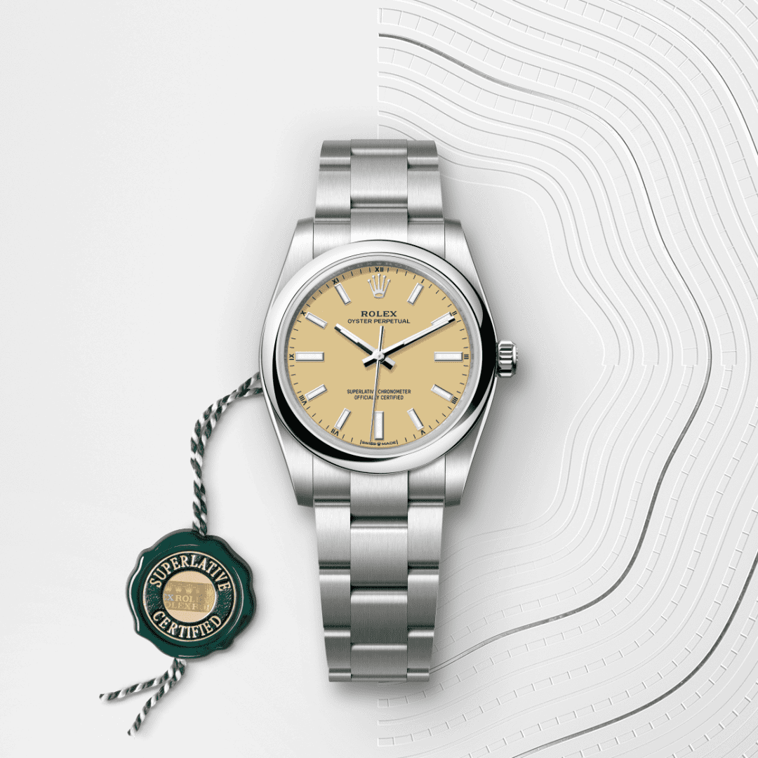 Rolex Oyster Perpetual 34 mit Kaliber 2232, Rolex Manufakturwerk (M124200-0007) – Juwelier-Eckstein
