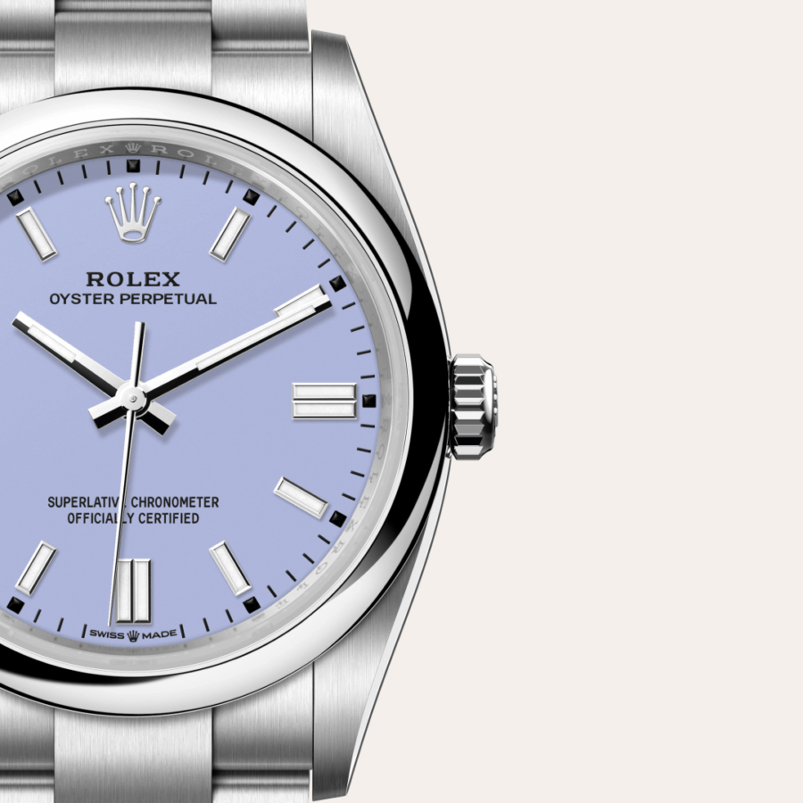 Rolex Oyster Perpetual 36 mit Zifferblatt Lavender (M126000-0013) – Juwelier-Eckstein