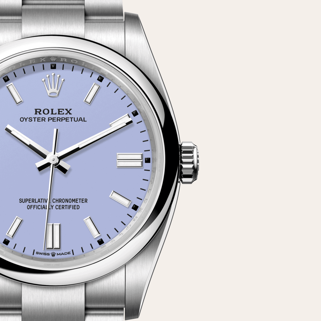 Rolex Oyster Perpetual 36 mit Zifferblatt Lavender (M126000-0013) – Juwelier-Eckstein