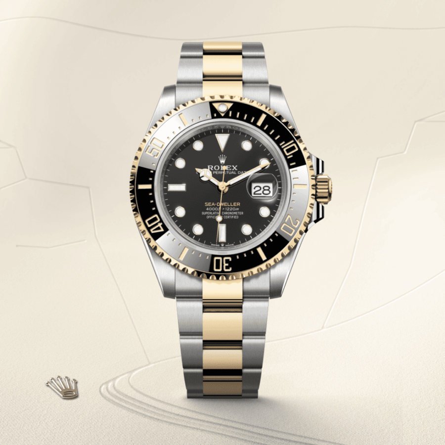Rolex Sea-Dweller Oyster, 43 mm, Edelstahl Oystersteel und Gelbgold (M126603-0001) – Juwelier-Eckstein