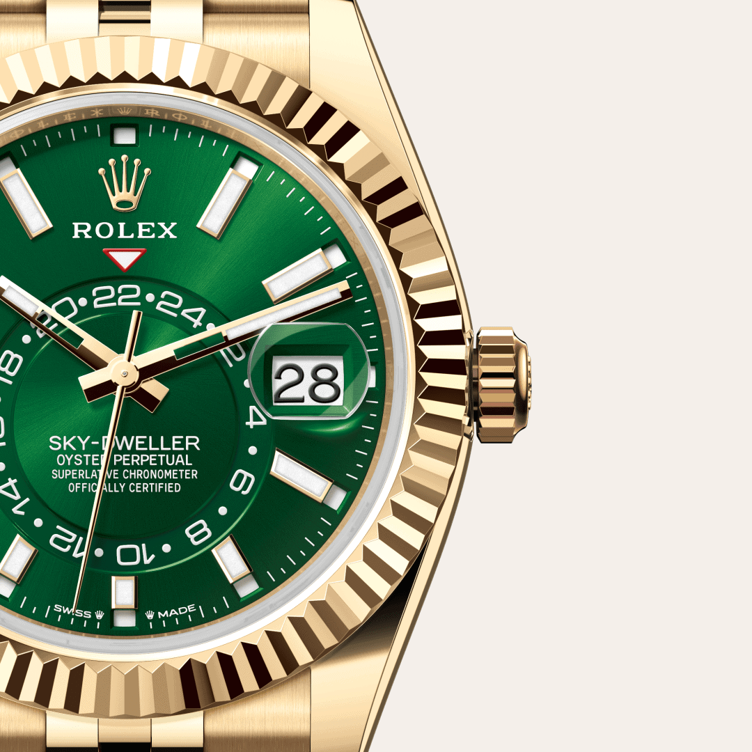 Rolex Sky-Dweller mit Zifferblatt Strahlend grün (M336938-0008) – Juwelier-Eckstein