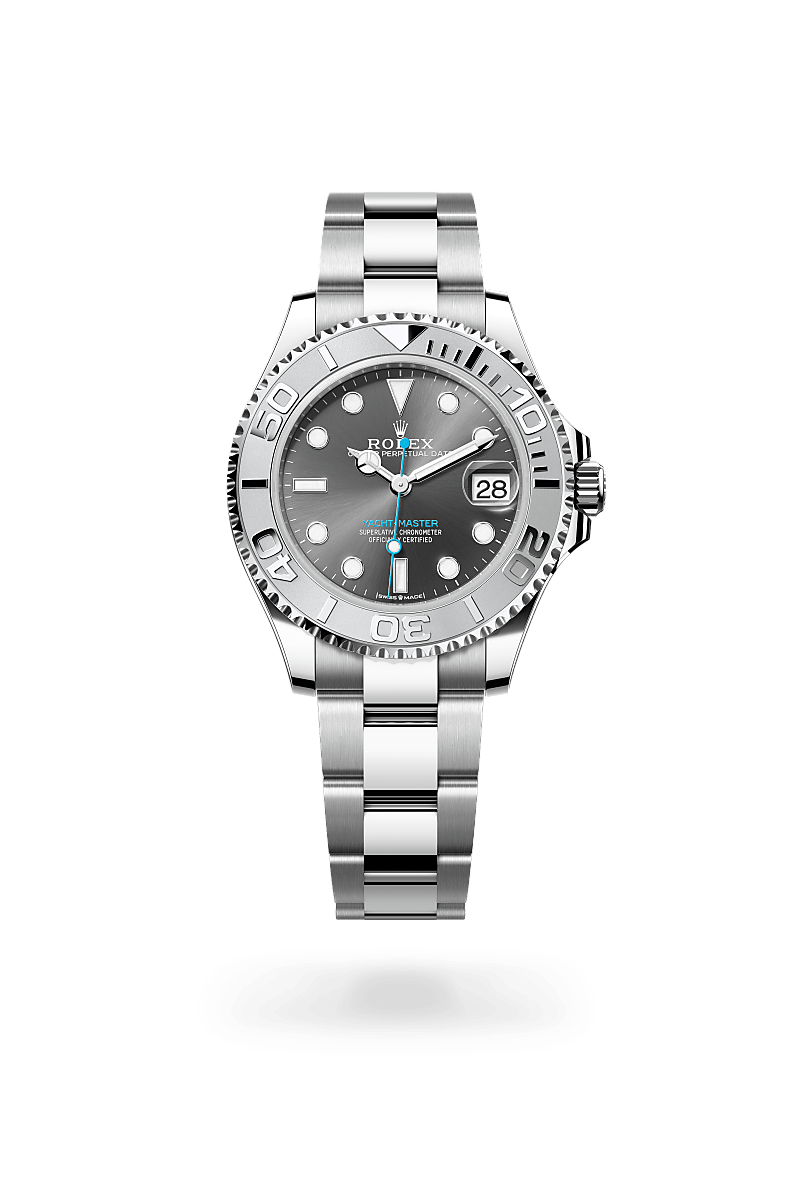 Rolex Yacht-Master 37 in Rolesium (Kombination aus Edelstahl Oystersteel und Platin) (M268622-0002) – Juwelier-Eckstein